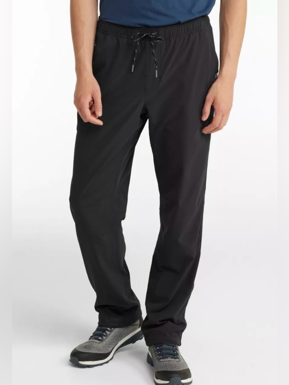 L.L. Bean Men's Black Elastic Drawstring Joggers Sweatpants Size L 30”